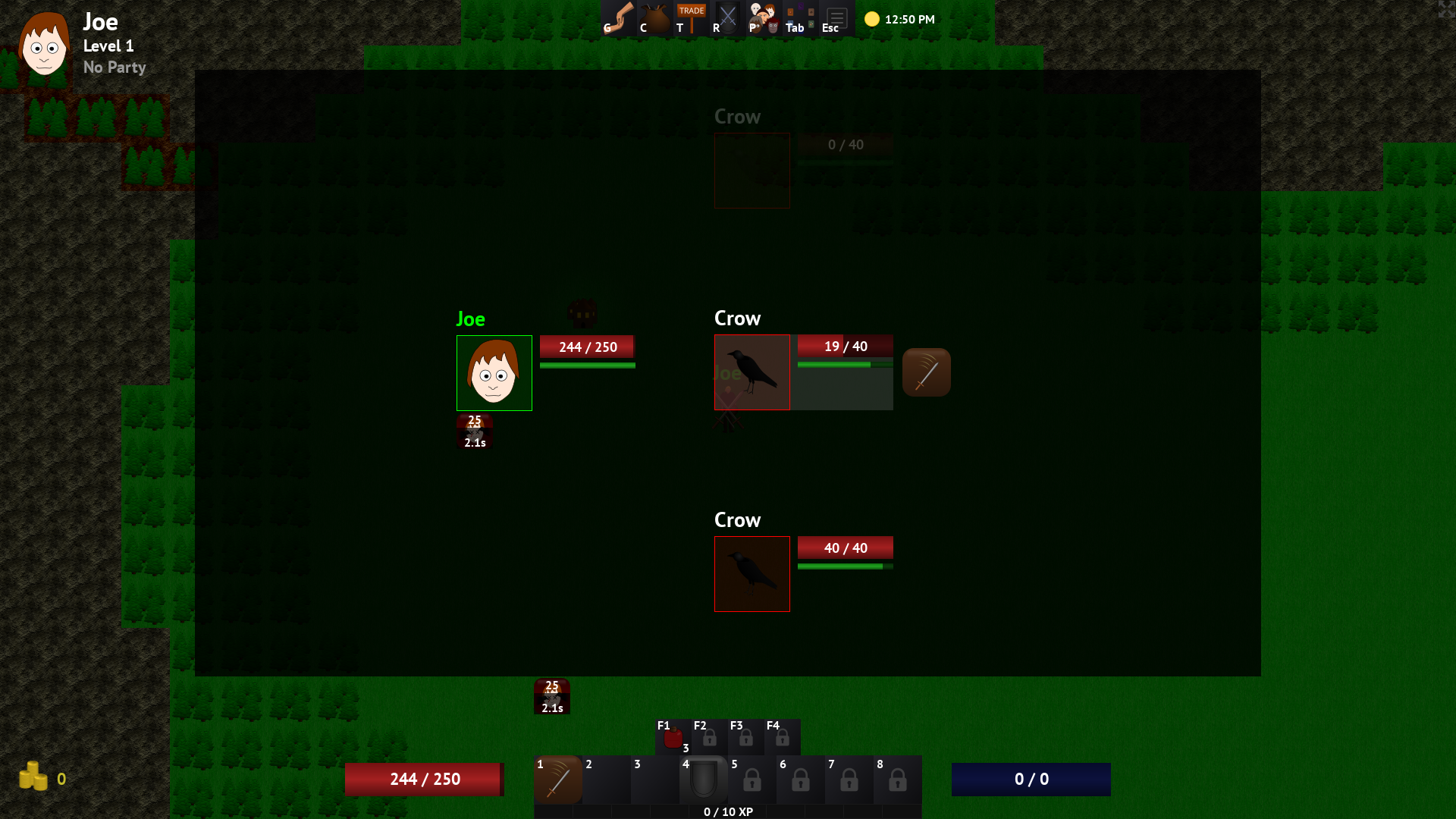 Battle screen